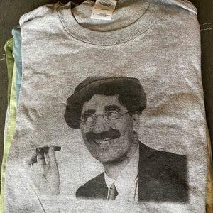 Custom Printed Groucho Marx T-Shirt Brand New
